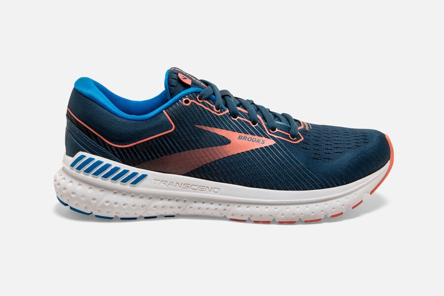 Brooks Damen Transcend 7 Laufschuhe Navy Koralle Sale 480-351687